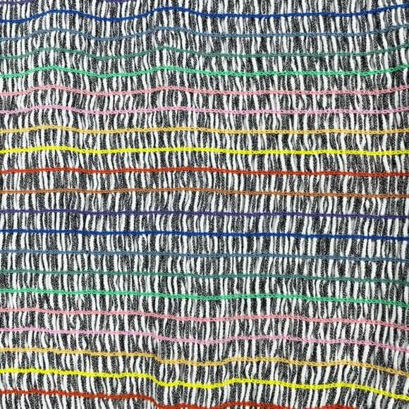 STORIA Smocked Rainbow Thread Ruffle Pull-On Mini Skirt Sz Small - Picture 8 of 8